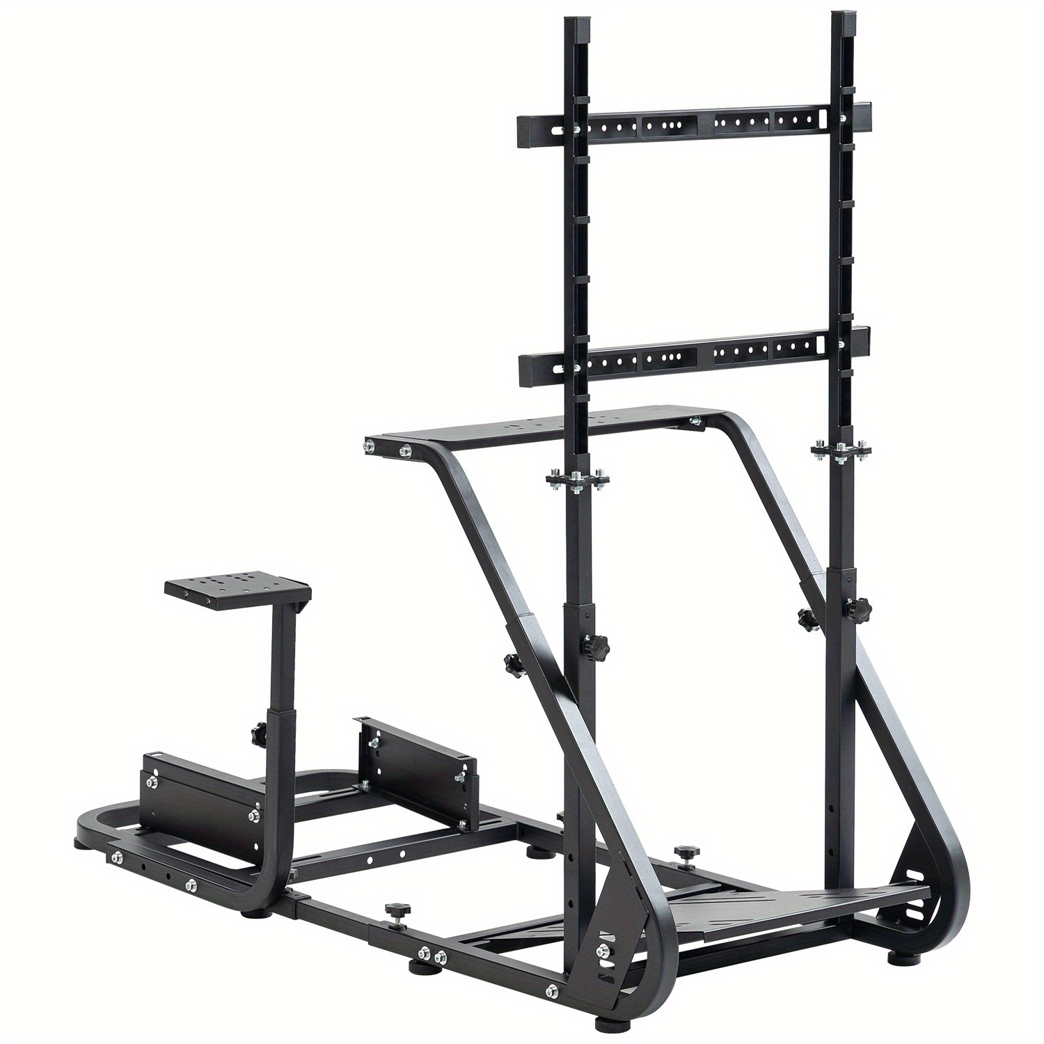 Image of Racing Simulator Cockpit With Monitor Stand Fits For , T80 , , Ps4, Pc, Racing Stand Without Shifter, Wheel, Pedals, Display And Seat