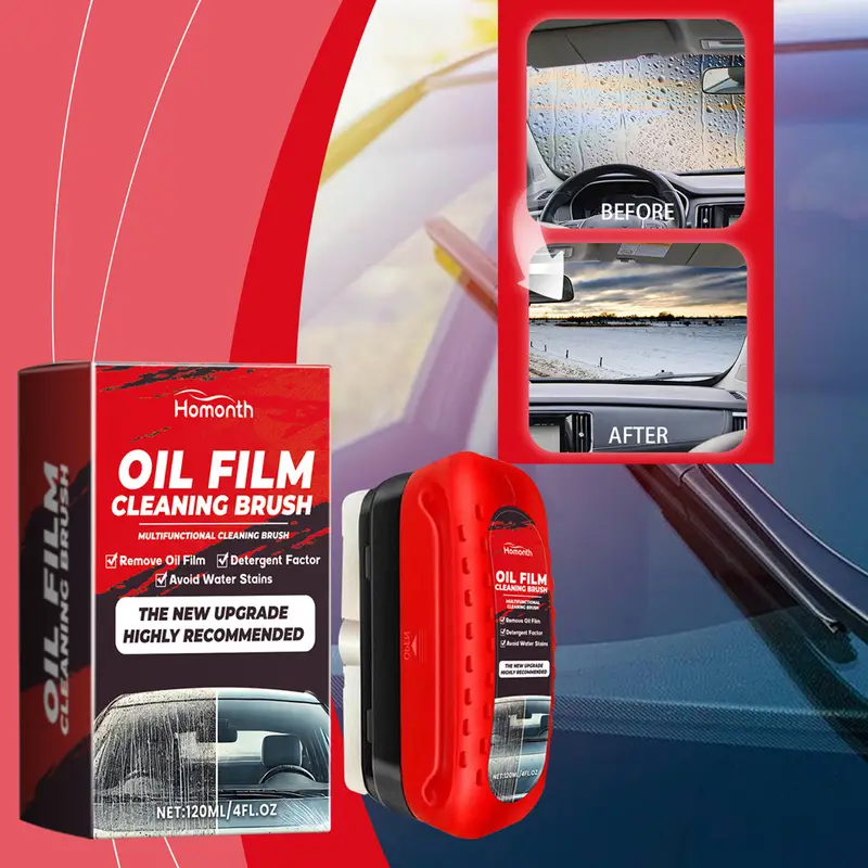 5pcs oil film remover removes dirt car glass sponge cleaning brush windshield oil film stain remover glass oil film cleaning brush details 4