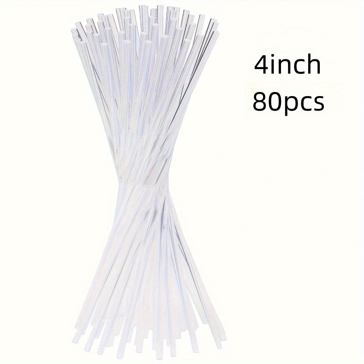 TEMU 80/160/240/320/360pcs 3mm Transparent Acrylic Rods - High Round Plastic Rods, Suitable For Diy Crafts And Industrial Use