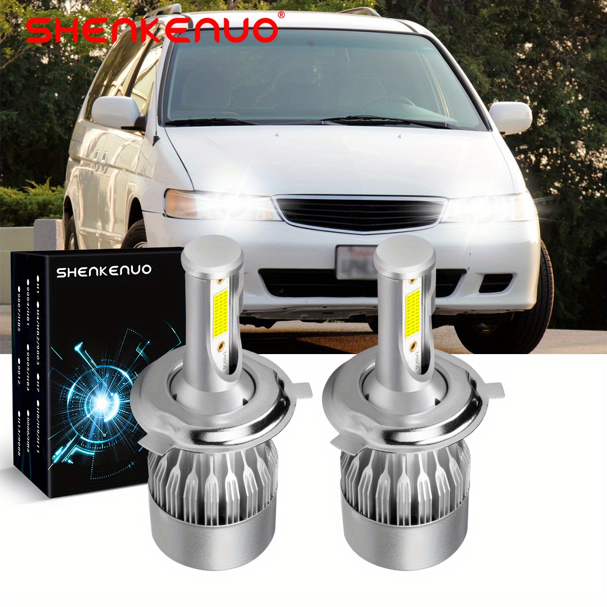 High/low Beam H4/9003 6000k Bulbs For 1995-2004, Extremely , , Without Battery