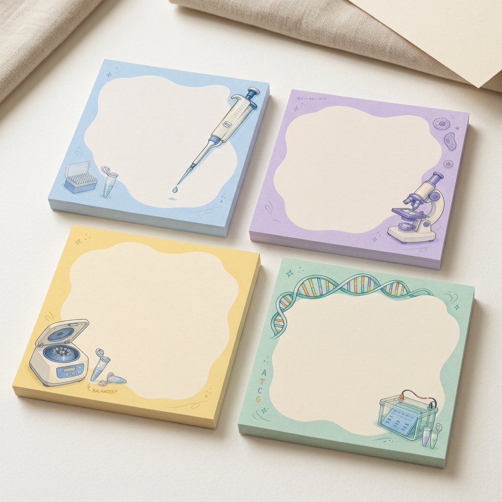 TEMU Sticky Note Set, 4 Pack, 3x3 Inch, 50 Sheets Per Pad For Study, Research, And Science Gifts