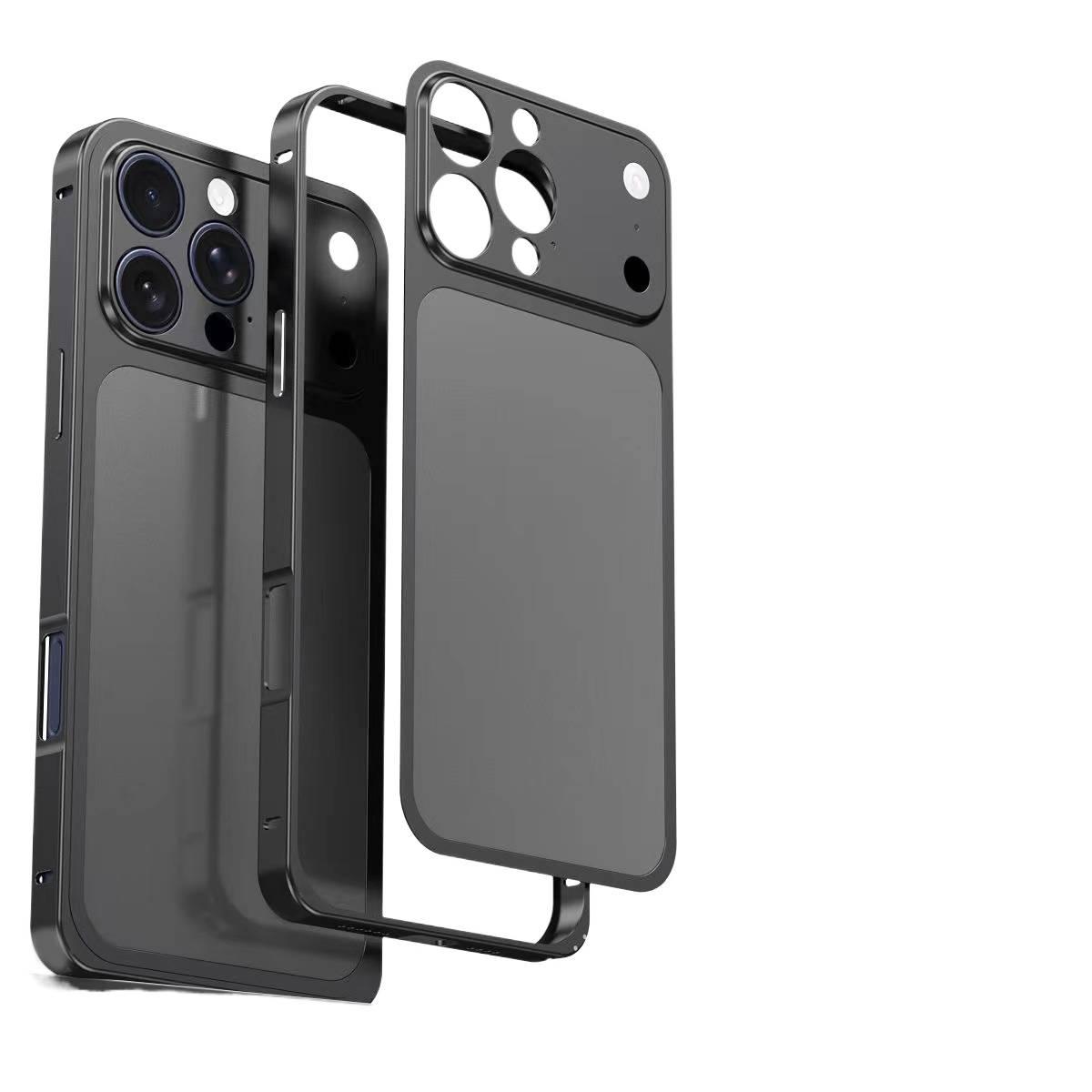 TEMU Phone Case: Compatible With Instantly Into 17 Series Seahorse 16 Pro Max, Instantly Into 17 Pro Max Metal Frame Pet Back Film Set