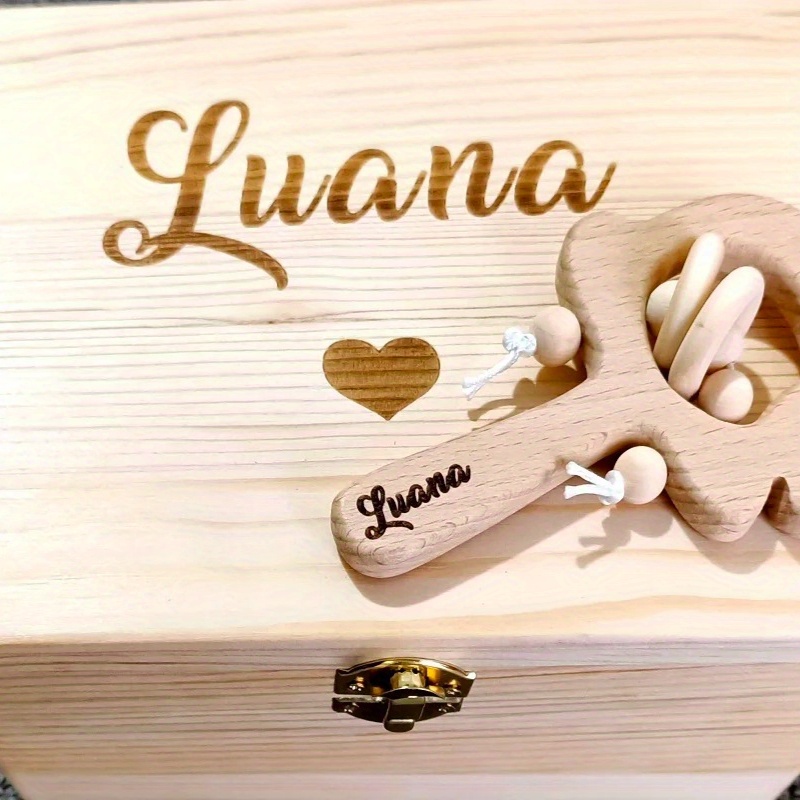 TEMU Custom Personalized Gift Box, Wooden Gift, Custom Wooden Keepsake Box, Gift, Gift (box Only)