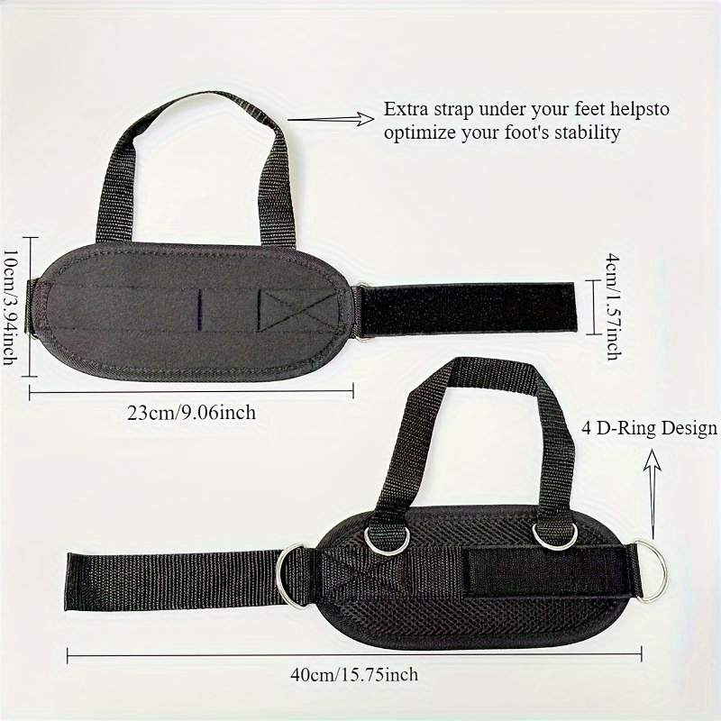 Bacak Kaldırma, Deadlift, Denge Antrenmanı, Bacak Uzatma ve Güç Antrenmanı İçin Ağır Hizmet Tipi Ayak Bileği Sabitleyici ve Bacak Uzatma_voghion.com