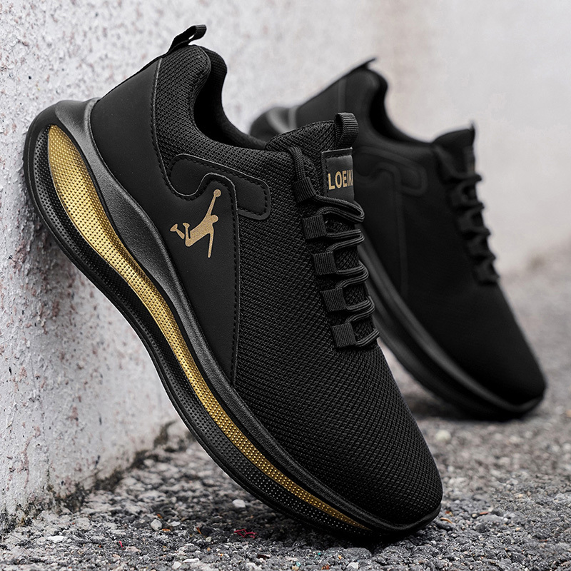 TEMU Loeikan 2026 New Low-top Affordable Men's Sports Shoes, Comfortable And Breathable High-quality Men's Casual Shoes, Black And White Men's