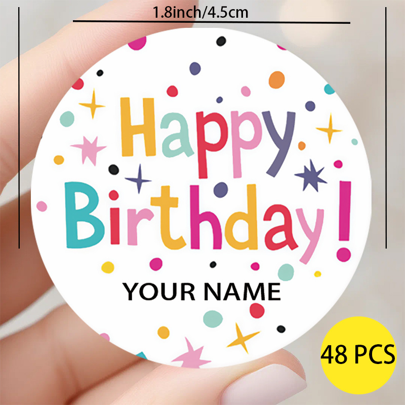 40. Geburtstag Aufkleber – 50 Stück, Schwarz & Gold, Rund (4,4 Cm), „Thank You For Celebrating 40 Years“