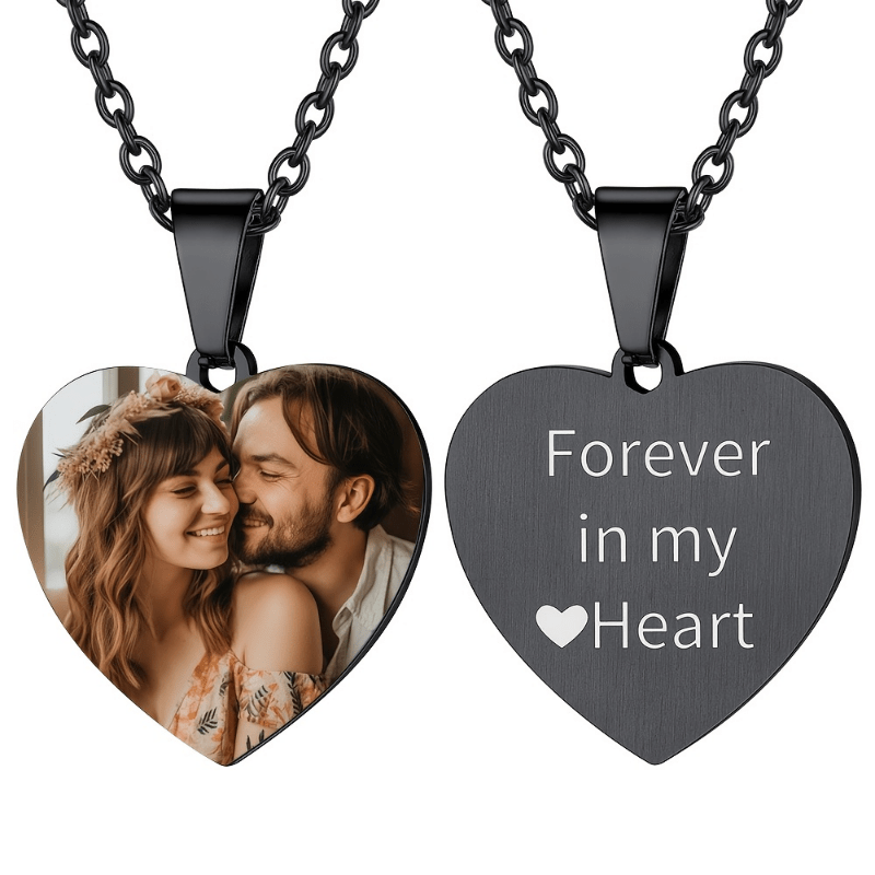Personalized Custom Colored Photo Necklace — Meaningful Gift