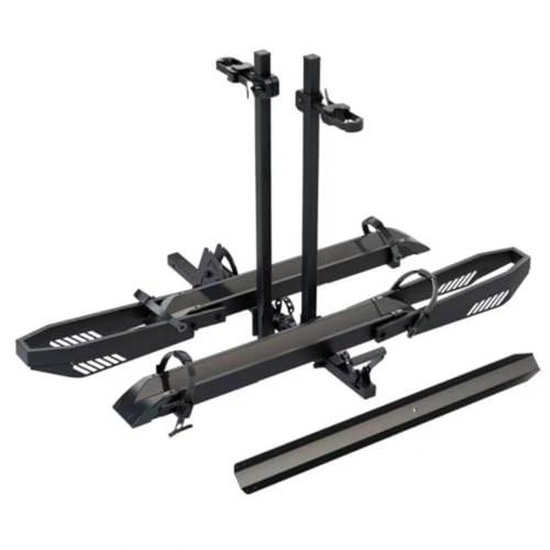 Ebike ck with mp, Foldable Bike ck for Tow Hitch, Heavy Duty Bike Carrier for 2 Fat Tire Bikes with 300LBS - Fits SUV, Truck, T iler, RV