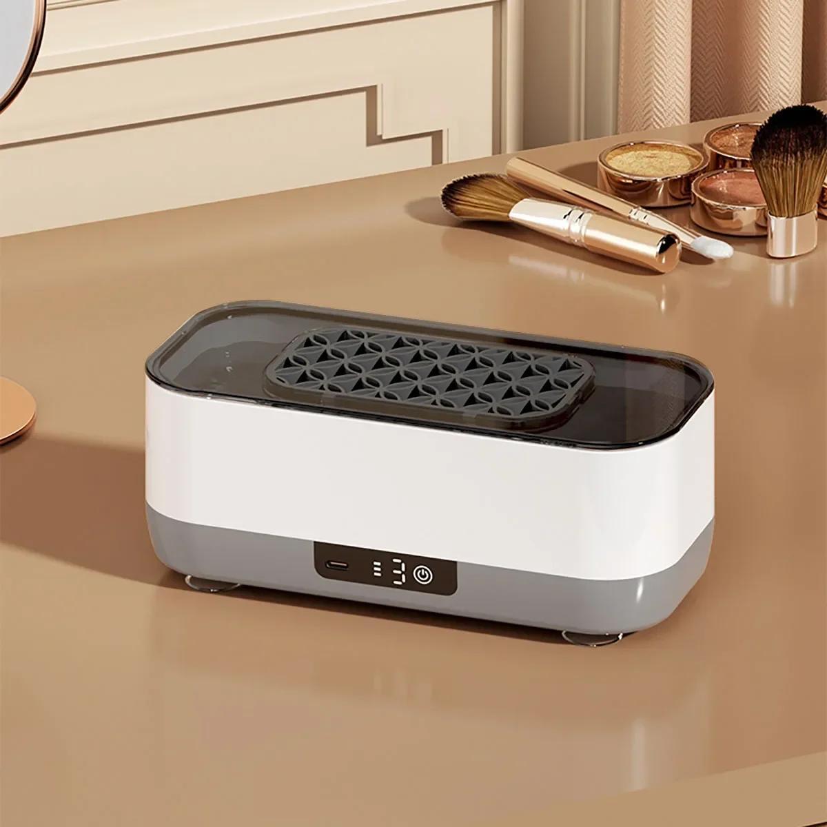 popular   portable glasses braces dentures jewelry cleaner usb rechargeable high frequency vibration 360 deep cleaning   at home for watches makeup brushes etc household appliances and personal care products   Product details 6