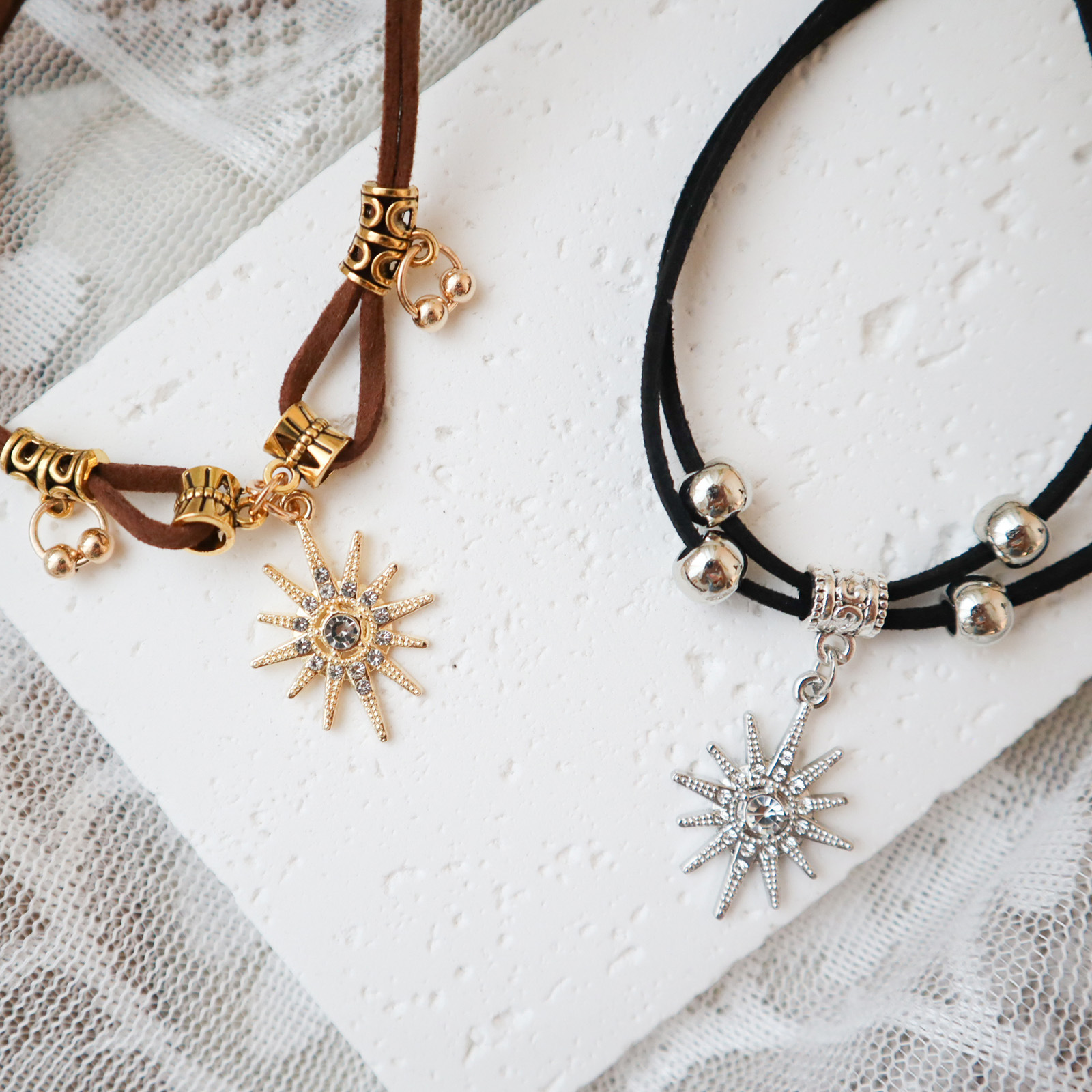 1pc Vintage Boho Y-Necklace with Star Pendant Leather Cord, Adjustable  Clavicle Chain, Fashion Accessory for Women, Ideal for Mardi G