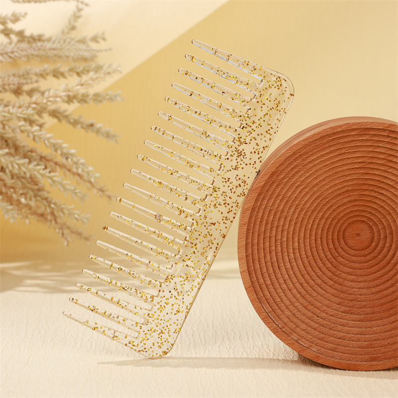 TEMU 1 Hair Comb, Suitable For Thick Curly, Wavy, And Long Hair, Detangles Knots, Works On Wet And Dry Hair, Anti-static, For All Hair Types, Styling