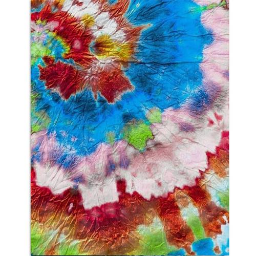 2d tie dye pattern cross stitch printed kit polyester material multiple specifications vibrant ideal for spring graduation holiday gifting artistic craft for enthusiasts