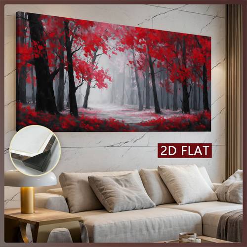 2d flat 2d flat 1pc wooden framed canvas painting forest landscape art for home decoration pattern wall art decor for living room bedroom office restaurant bar wall decor painting print artwork 2d flat