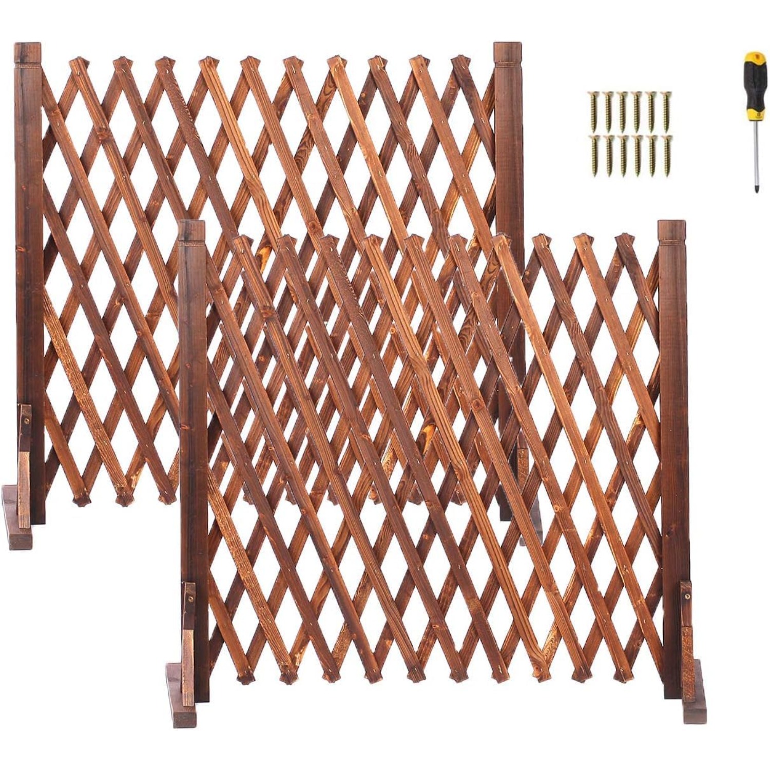 【3d】 conjunto de     de treliça de madeira ajustáveis [3d] que   estender-se até 160 cm, dobráveis e versáteis, servindo como portão de segurança para escadas,   de tesoura e   para   para  , varandas e pátios