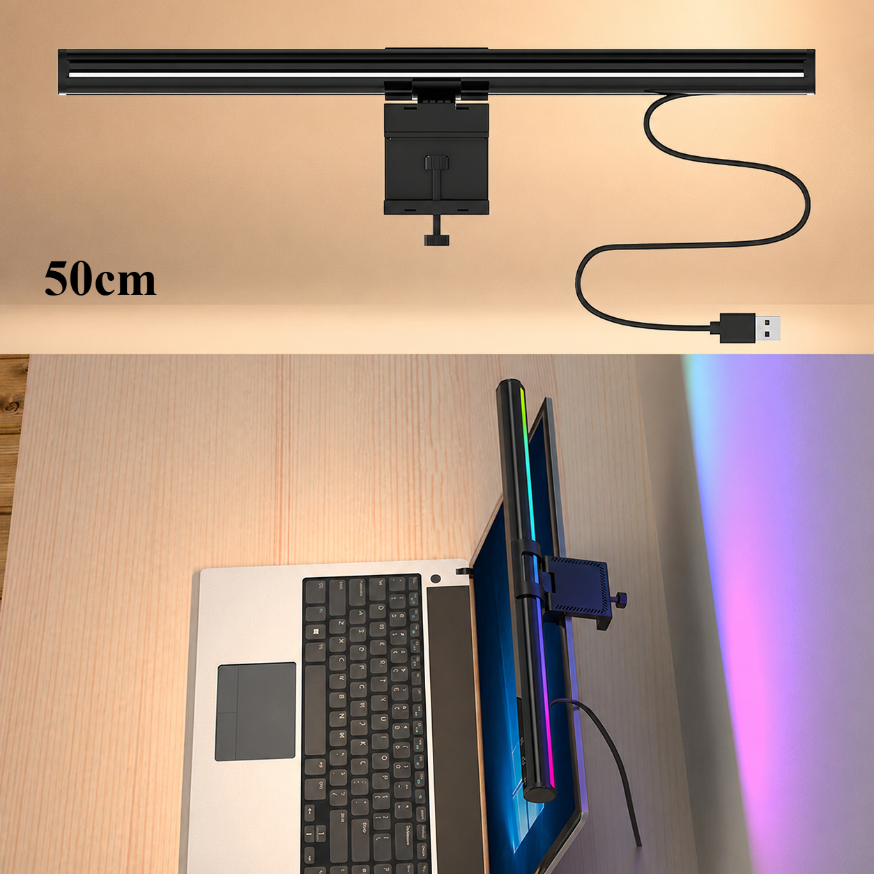 Monitor Light Bar with Touch Control for Dimmable Reading