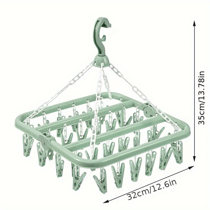 

Large Capacity Plastic Socks Hanger, Underwear Clothes Drying Rack, No-electricity Household Storage Organizer For Bathroom, Bedroom, Closet, , Home, Dorm - , Space-saving Design, Drying Racks