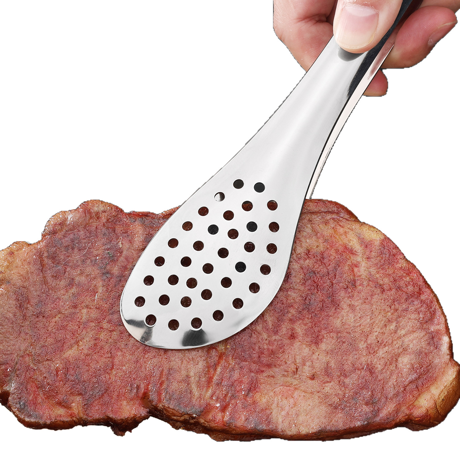 1pc heavy-duty thickened 304 stainless steel food clip - thickened suitable for restaurants, kitchens, bbq, bread & pastry holders,   non-slip clamp for bakeries, catering, picnic, bread tongs (easy to clean) Product details 2
