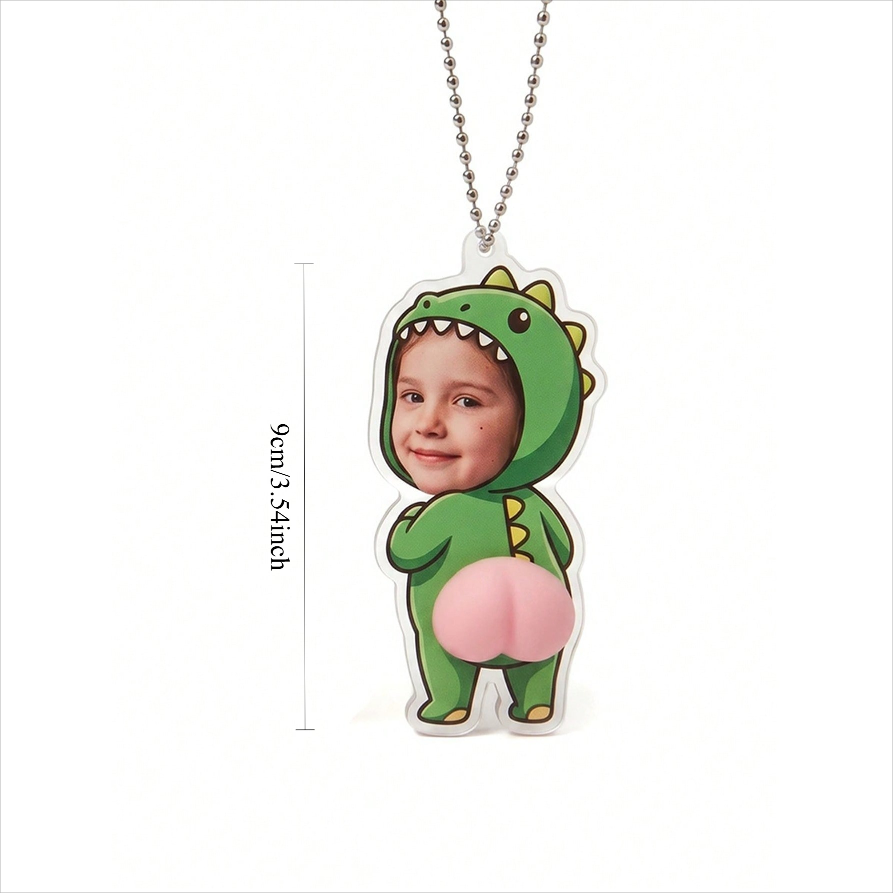 TEMU Customizable Portrait Photo Keychain, Suitable For , Couples, Backpack Decoration Pendant, Luggage Decoration Charm