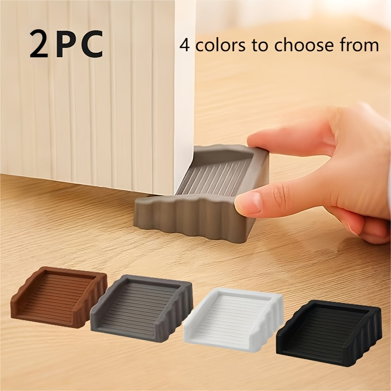 2pcs creative windproof   plastic matte surface wedge safety door blocker anti collision     in  