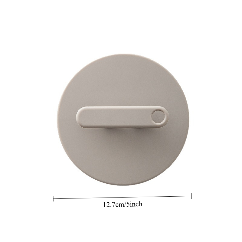 Silicone Body Scrubber with Non-Slip Handle, Round Shower Pad