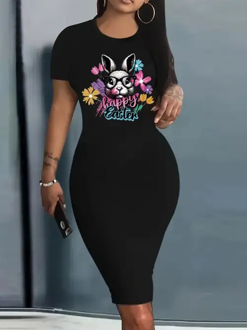 bodycon easter dress Karymi Satin V-Neck Wrap Midi Dress, Short Sleeve Ruched Bodycon Dress with Bow Waist & Ruffle Slit, Elegant Cocktail Party & Evening Dress Easter