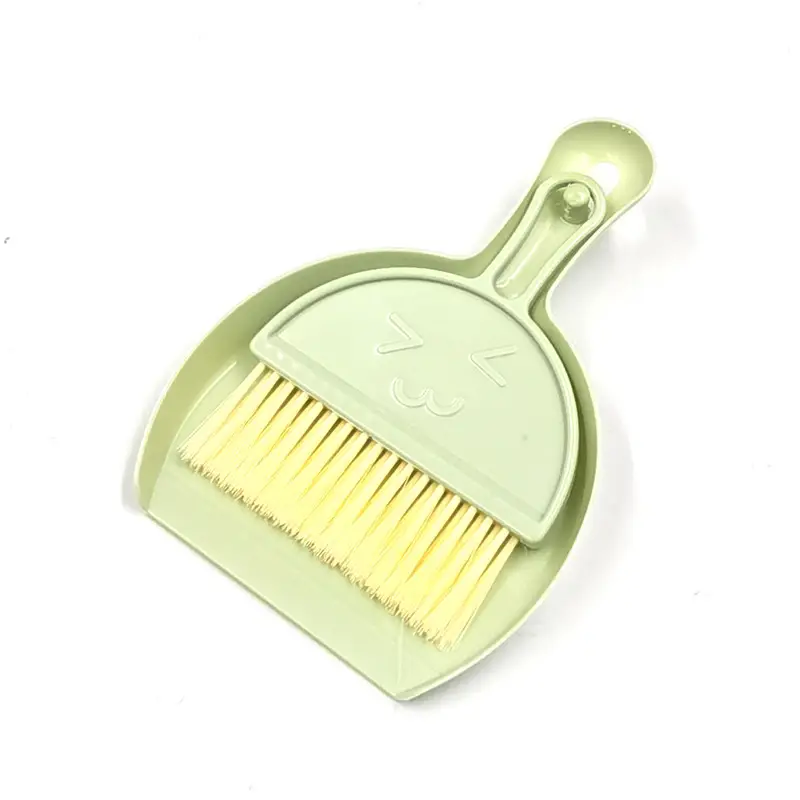 3pcs mixed color desktop broom cleaning tool handheld broom keyboard cleaning brush small broom set with dustpan computer clutter brush suitable for table and desktop cleaning Product details 1