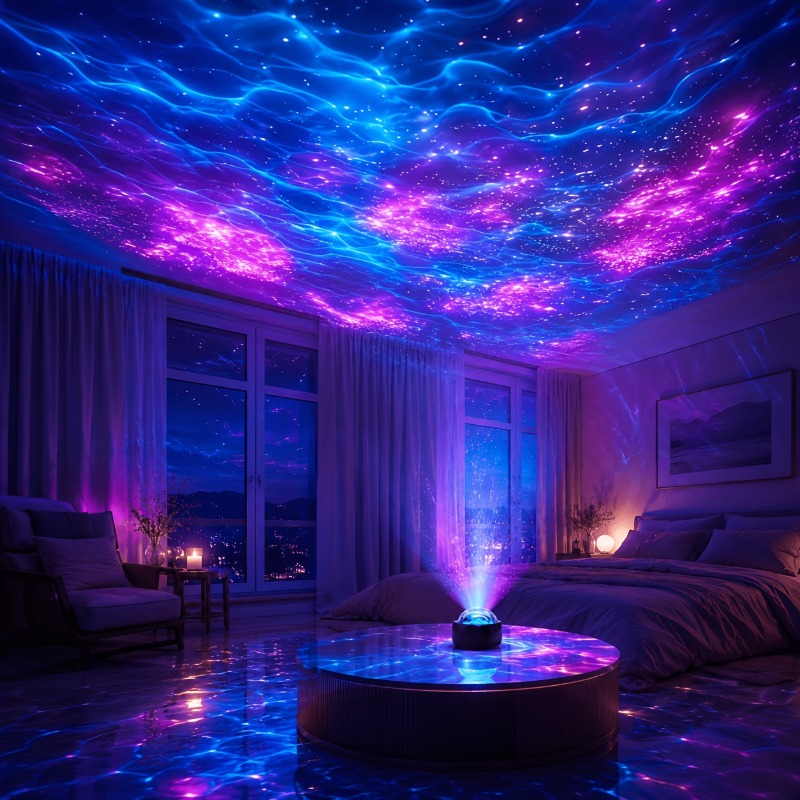 TEMU . RGB Romantische -Leuchte, LED-Nachtlicht, Decken-Dekorationslicht, USB-betrieben, Geeignet für Halloween- und Weihnachtsgeschenke, Heimparty-
