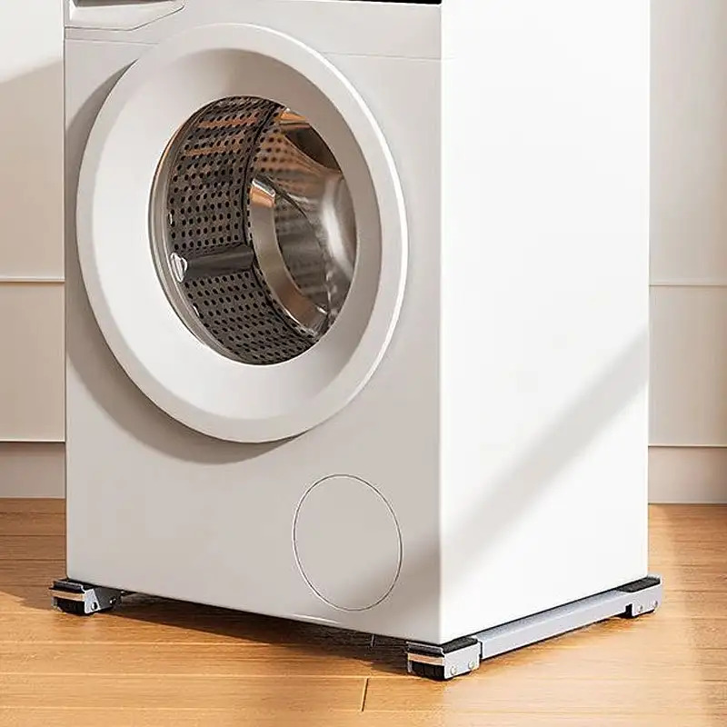 A Sturdy Solution for Moving Appliances! Adjustable-height Base for Refrigerators and Washing Machines, with a Load Capacity of up to 800 Lbs, Equipped with 24 Silent Casters, a Locking Mechanism, and Extendable Brackets, Perfect for Relocation
