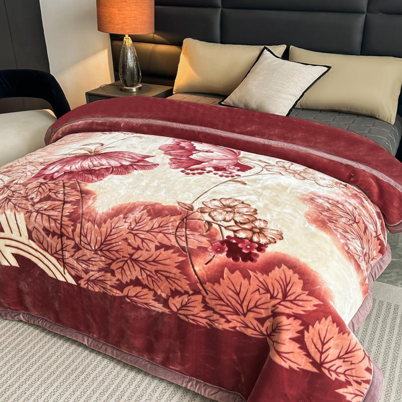 1pc heavy duty double layer flannel blanket with thickened edges   soft warm bedspread plush like texture for couch car travel machine washable   multi color housewarming   essential Product details 1