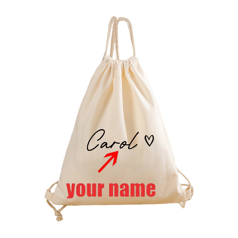 TEMU 1pc Of Custom-designed Autumn Raccoon Drawstring Backpack Featuring A Personalized Name Pattern, Adjustable Gym Sack Suitable For , Lightweight