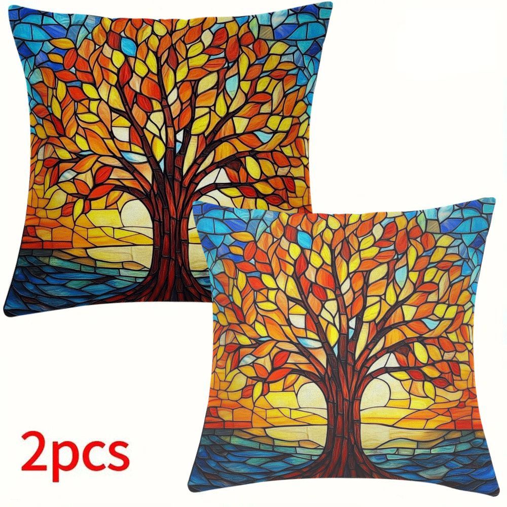 2pcs   of life 18x18 plush pillow covers versatile for sofa bedroom outdoor use zip closure machine washable details 9