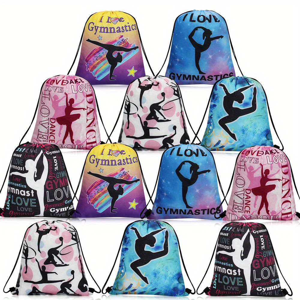 E-shop Geschenk für Sie/Ihn 12 Gymnastik- mit Kordelzug aus strapazierfähigem und wiederverwendbarem Polyester, für Geburtstag, Weihnachten und