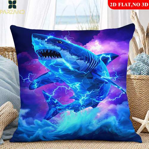2d flat 1pc pillowcase with lightning printed pillowcase pillowcase for sofa bedroom and study comfortable and soft pillowcase a gift modern decor durable fabric 2d flat