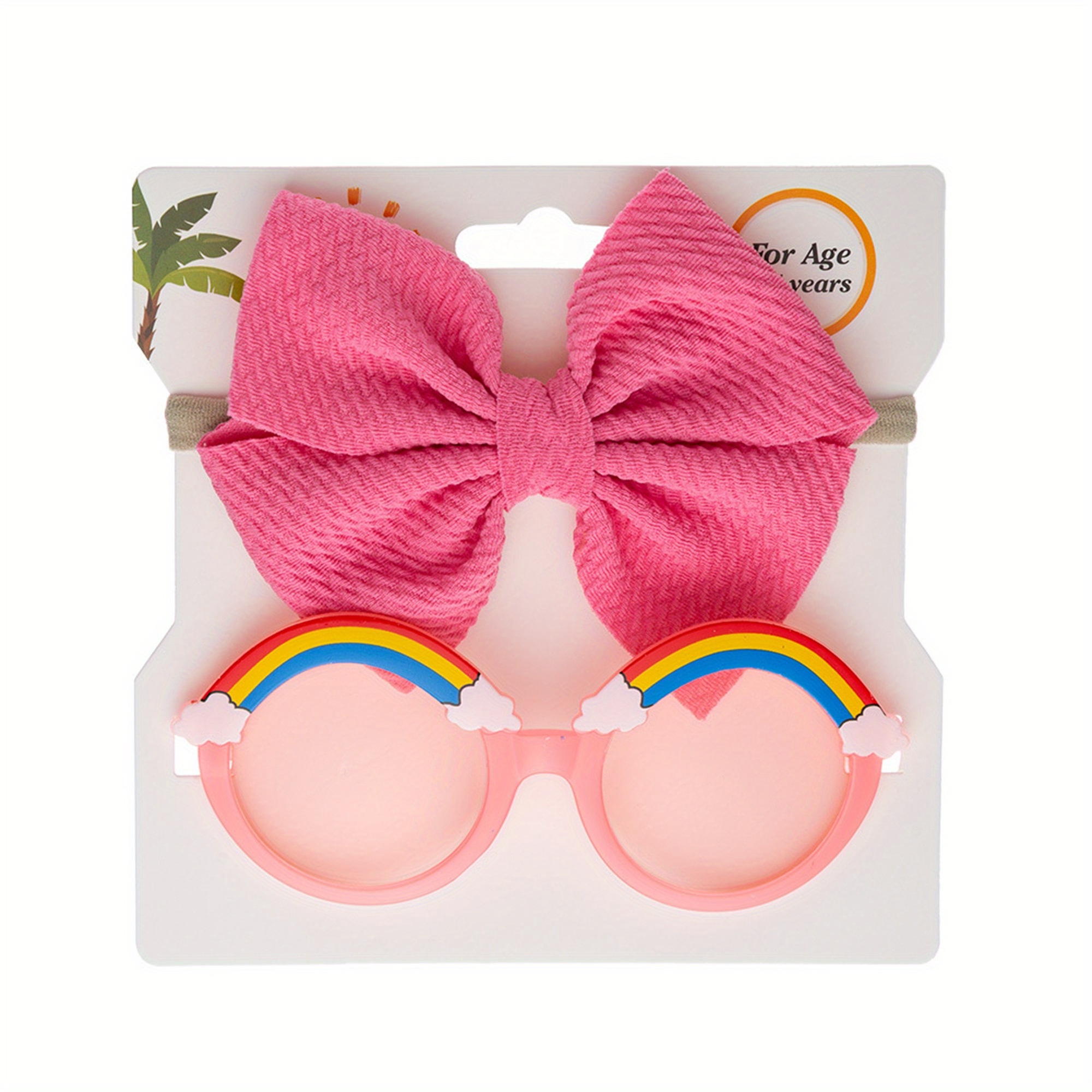 Lunettes arc-en-ciel avec bandeau mignon