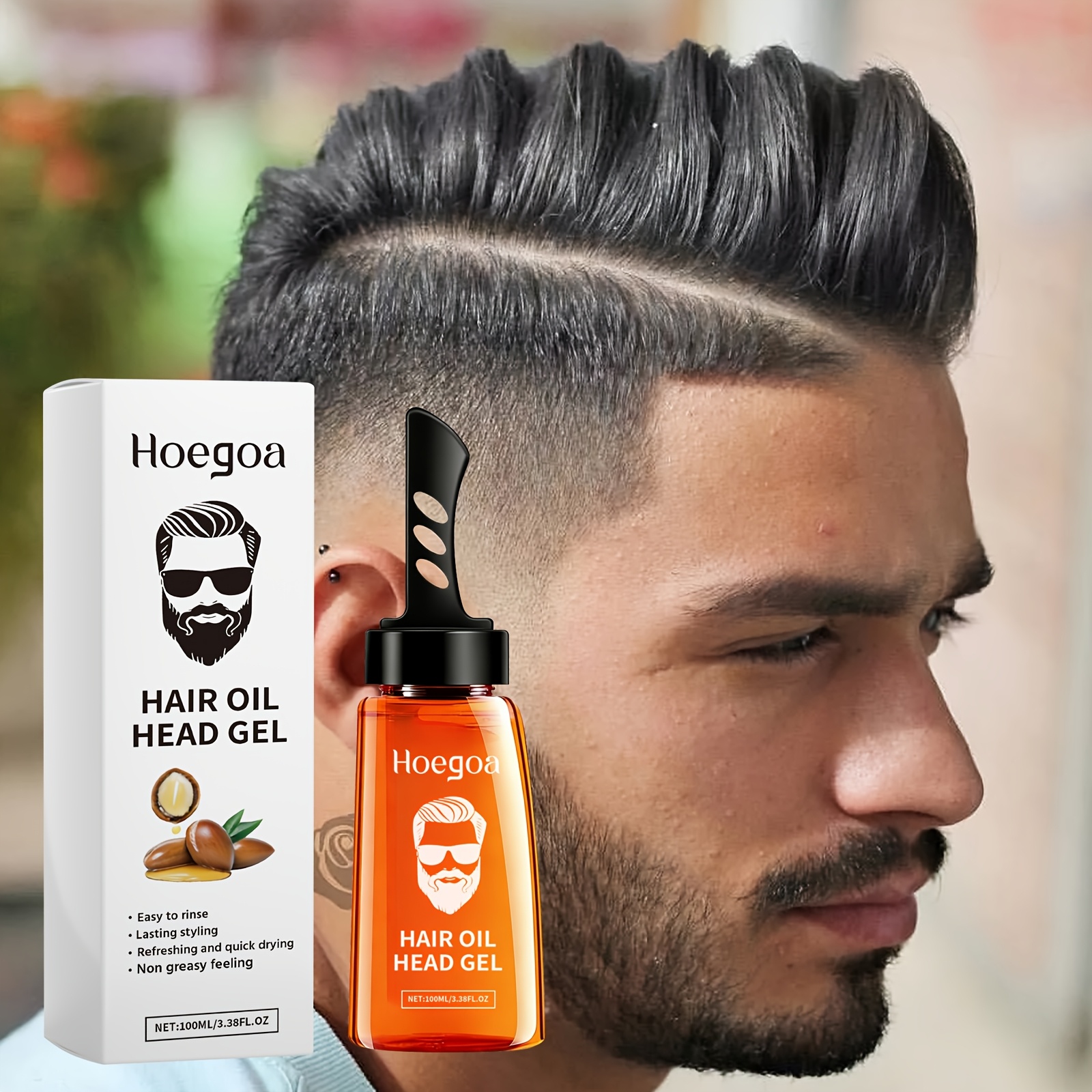 100ml 3d shaping hair styling gel clear short hair shaping sharp outline long lasting hold windproof fresh non greasy casual hairstyle mens short hair styling special gel gift for boyfriend