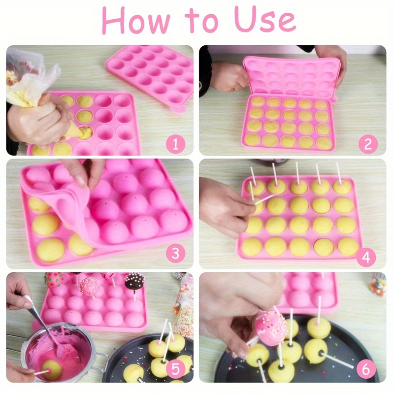 40pcs including 20 silicone lollipop mold 20 sticks 8