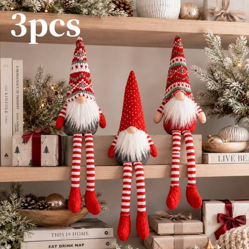juego de 3 figuras coleccionables de navideño de , decoraciones festivas, aptas para estantes de , alféizares, entradas y montaje de de , un regalo de navidad