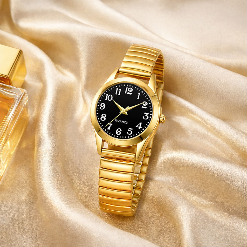 1pc Niche Vintage Round Ladies' Quartz Watch - Versatile Women's Watch - Ideal Gift for Best Friend (Watch Box Not Included)