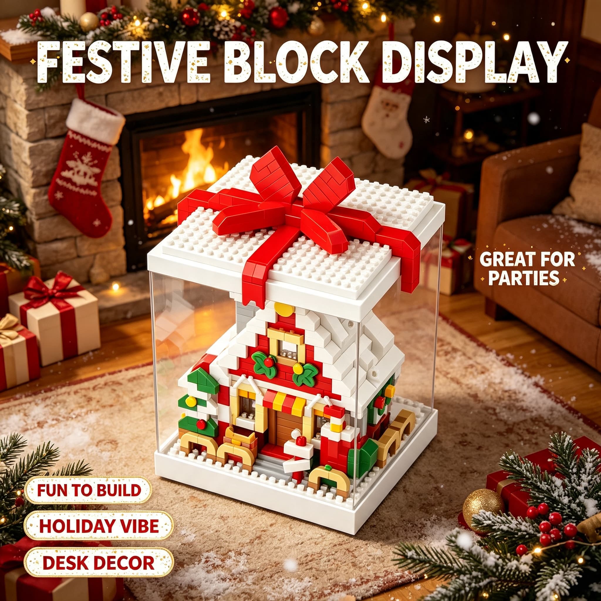 Christmas Mini Building Blocks Assembly Micro Bricks