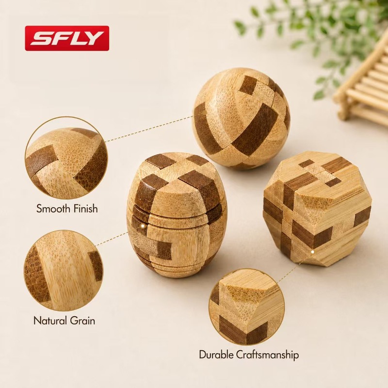 Lu Ban Lock Puzzle 3D Brain Teaser Toy