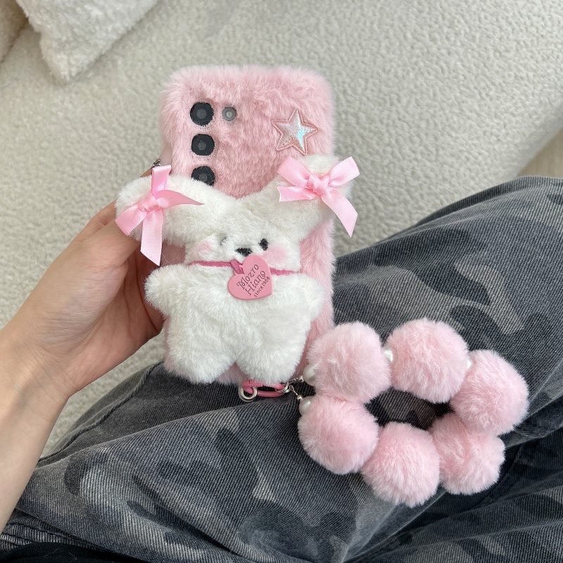 phone case biscuit dog phone case is suitable for samsung galaxy m20 m30 15 m35prom35m21m31m30 10m22 mens phone case protective case warm autumn furry three dimens  winter funny   suitable for   christmas valentines day
