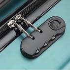 1pc official carry on luggage suitcase with means no one left forever message telescopic handle swivel wheels lightweight zipper closure cabin bag for fans business travel perfect birthday christmas gift stylish teal blue beige pink luggage for travel for teenager