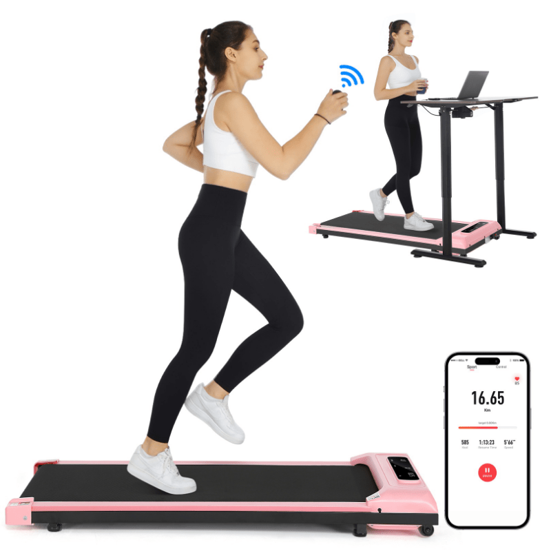 2025 Small Home Treadmill, Home Portable Motorized Treadmill 300 lbs  Weight Capacity, Under Desk Treadmill, 2in Walking Treadmill, for Home