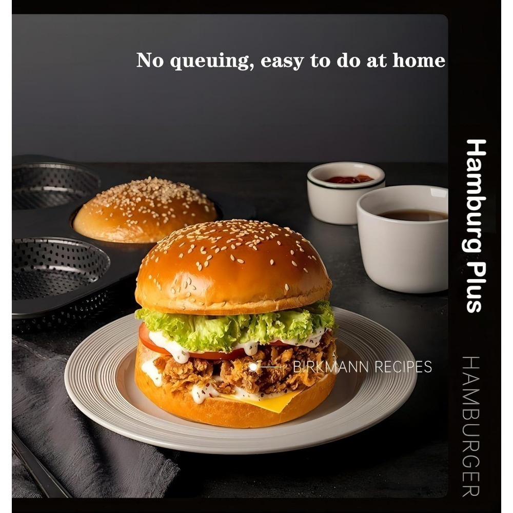 5 pack 4 inch round aluminum burger bun molds non stick oven - Temu Germany