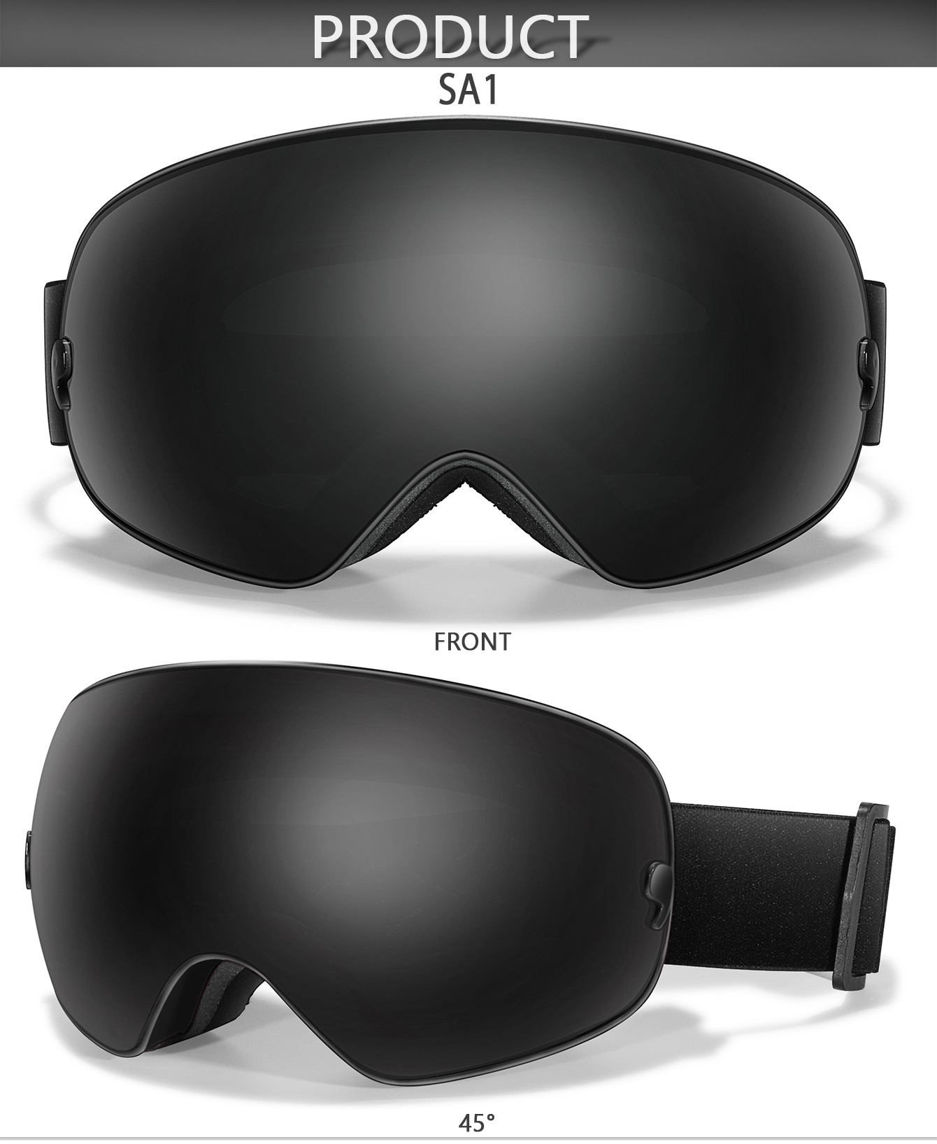 Winter Sports Outdoor Snowboarding Skiing Snow Skiing Goggles TPU Frame Men'S Women'S Teenagers Available, Free Night Vision Lens/Myopia Frame/Goggle One Each