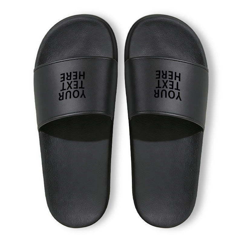 TEMU 1 Pair Customized Slippers For Women Men, Personalized With Your Own Picture Logo Name Text Couple Sandals, Non-slip Sole & Cushioned Insole For