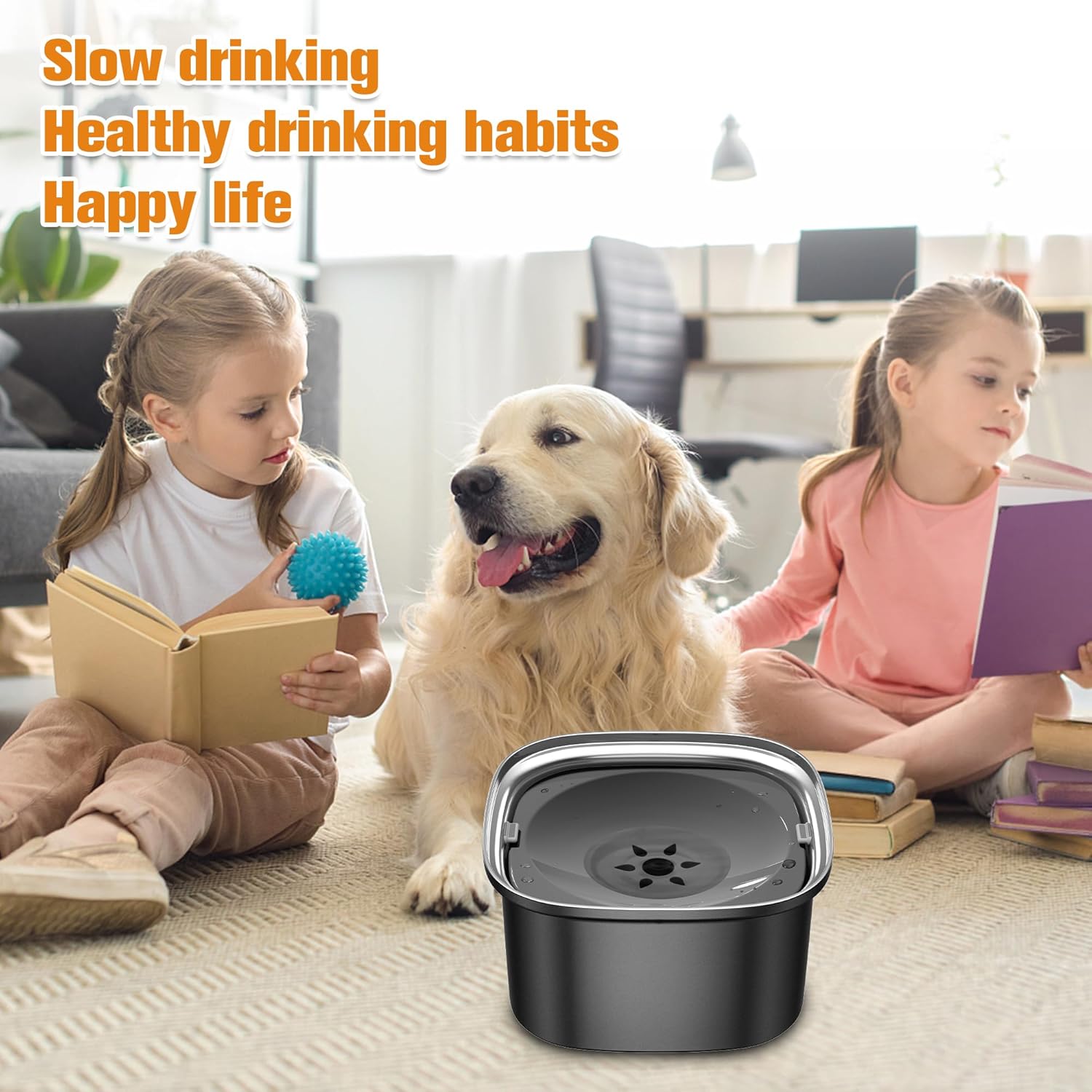 3l dog water bowl slow water bowl dogs water bowl - Temu Switzerland