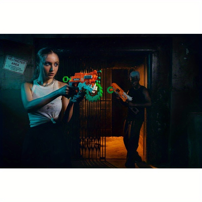 XShot XSHOT Insanity HorrorFire Reaper X Twin Pack by Zuru with 16 Darts Air Pocket Technology Darts and Dart Storage Outdoor Toy for Boys and Girls Teens and Adults