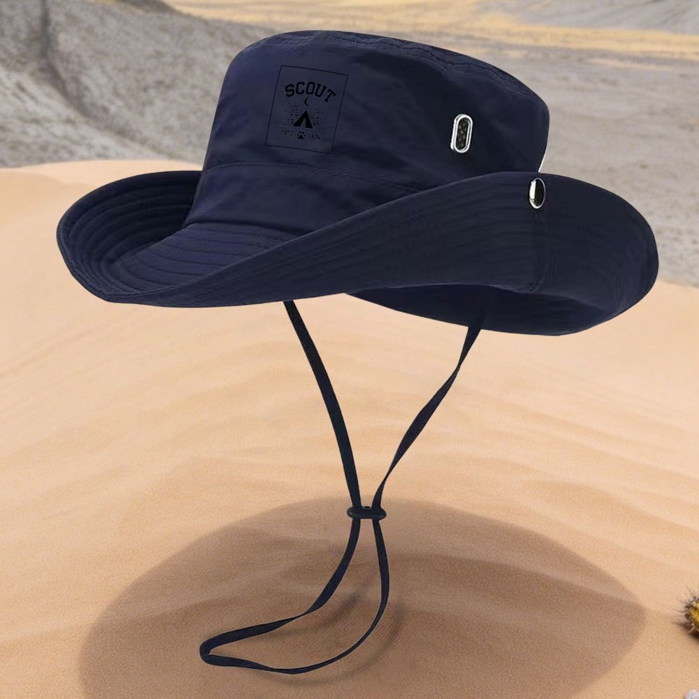 TEMU 1 Gorra unisex estilo camping SCOUT para exteriores - Ideal para pesca, camping, senderismo y más - Gorra - para excursiones de pesca y