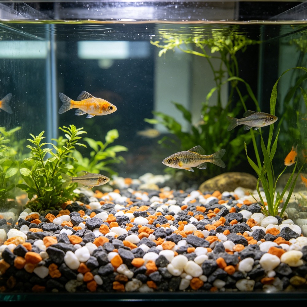 2-Pack Aquarium Rocks Neutrals Jazz Up Your Aquarium And Give Your Fish a Fun Place to Live in with These Aquarium Rocks. Total 4Kg